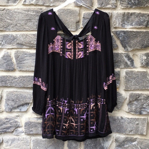 Free People | Rhiannon Embroidered Mini Dress - Picture 2 of 7